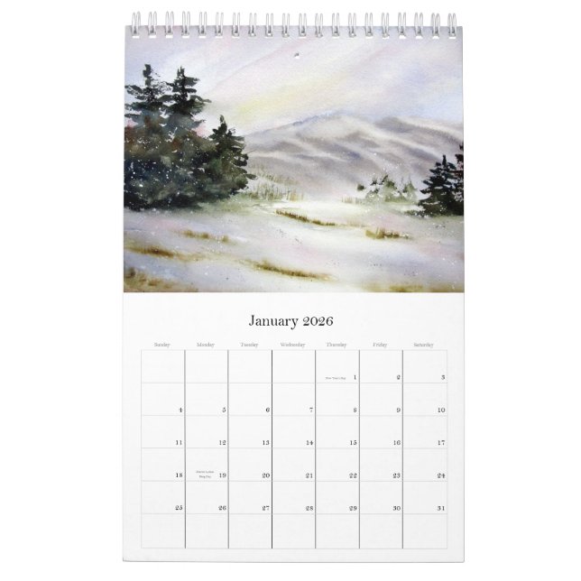 Vattenfärger av Lin Frye 2012 Kalender (Jan 2026)