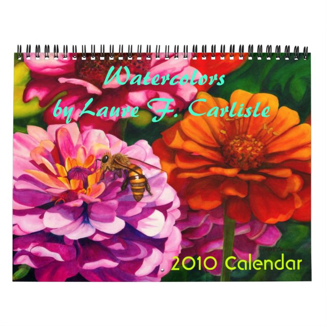 Vattenfärger efter Laure F. Carlisle Kalender (Omslag)