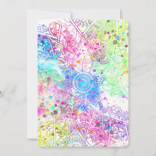 Vattenfärger i hand plockade för design av juteblo (Framsida)