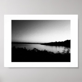 Vattenfärger Kanada Black and White Photography Poster