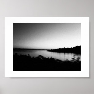 Vattenfärger Kanada Black and White Photography Poster