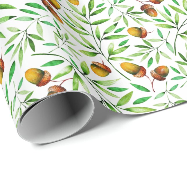 Vattenfärger med radbrytning Papprare Presentpapper (Rullad Hörn)