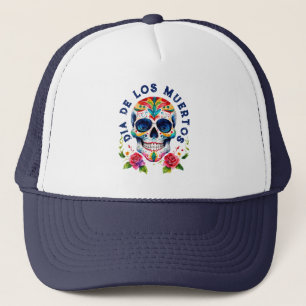 Vattenfärger Retro Sugar Skull Keps