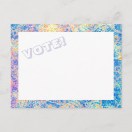 Vattenfärger RÖSTAR! vykort