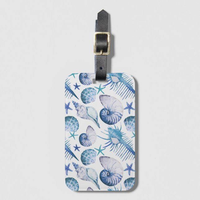 Vattenfärgers Snäckor Bagagebricka (Framsida vertikal)