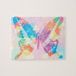 Vattenfärgfjäril Pussel