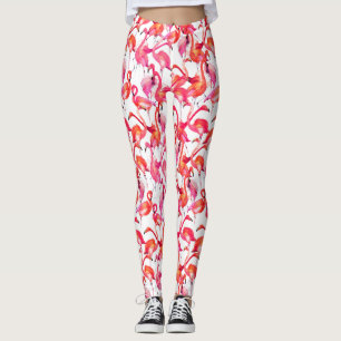VattenfärgFlamingos i vattenfärger 2 Leggings