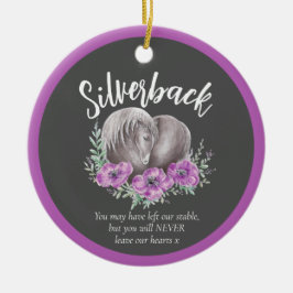 Vattenfärgfoto för grått av hornhinnans hjärtpoppi julgransprydnad keramik