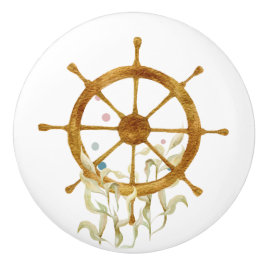 VATTENFÄRGFRAKTASER HJUL ART NAUTICAL VACATION HOU KNOPP