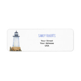 Vattenfärgfyr - Returadressetikett Returadress Etikett