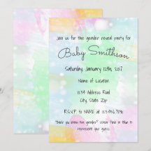 Vattenfärggender avslöjer inbjudan