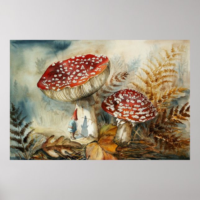 vattenfärggnom poster (Framsidan)