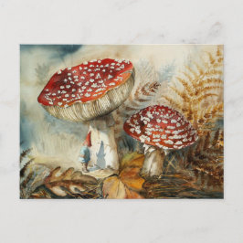 vattenfärggnom vykort