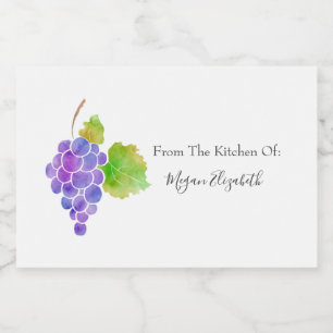 Vattenfärggrafik 2 Livsmedelsetikett Mat Etiketter