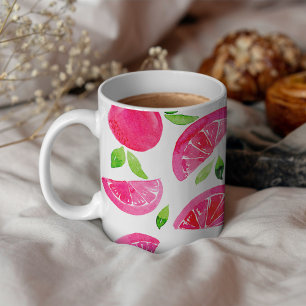 Vattenfärggrapefrukt Kaffemugg