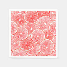 Vattenfärggrapefruktsegment mönster