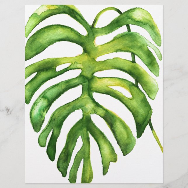 VattenfärgGrönPalm1 (Framsida)