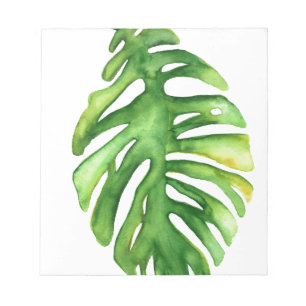 VattenfärgGrönPalm2 Anteckningsblock