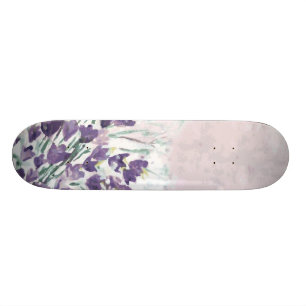 Vattenfärggrungebakgrund med klockor skateboard bräda 21,5 cm