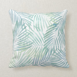 Vattenfärghandflatanlöv Kudde