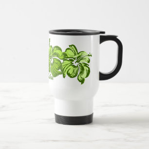 Vattenfärghibiskustravel mug resemugg