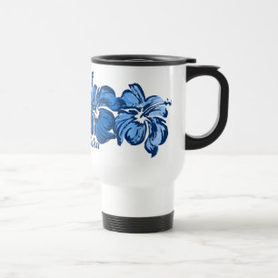 Vattenfärghibiskustravel mug resemugg