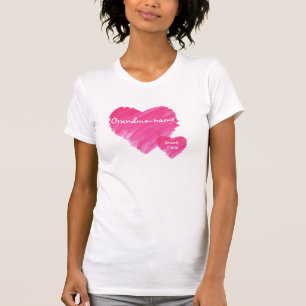 Vattenfärghjärta - anpassade t shirt