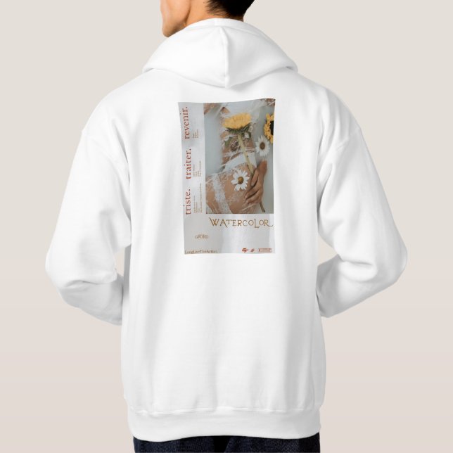 VattenfärgHoodie Hoodie (Baksida)
