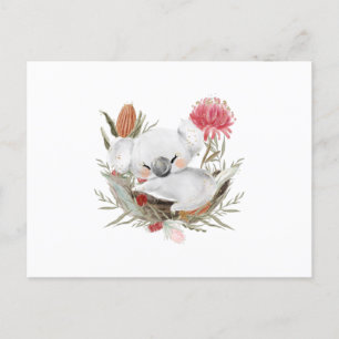 Vattenfärgillustration för Cute Quokka Vykort