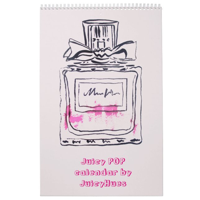 Vattenfärgillustration för Juicy POP-poppsteckning Kalender (Omslag)