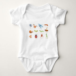 Vattenfärginsektillustration T-shirt