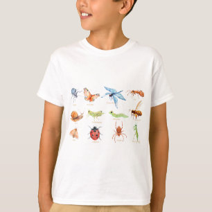 Vattenfärginsektillustration Tee
