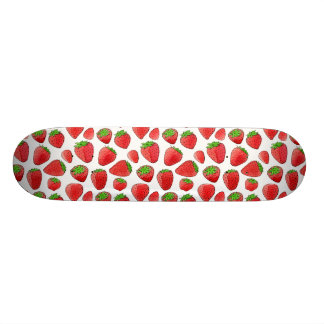 Vattenfärgjordgubbe Skateboard Bräda 20,5 Cm