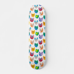 Vattenfärgkatter och vänner mini skateboard bräda 18,5 cm