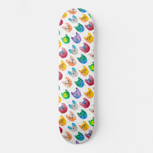 Vattenfärgkatter och vänner mini skateboard bräda 18,5 cm