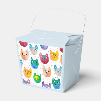 Vattenfärgkatter och vänner presentaskar