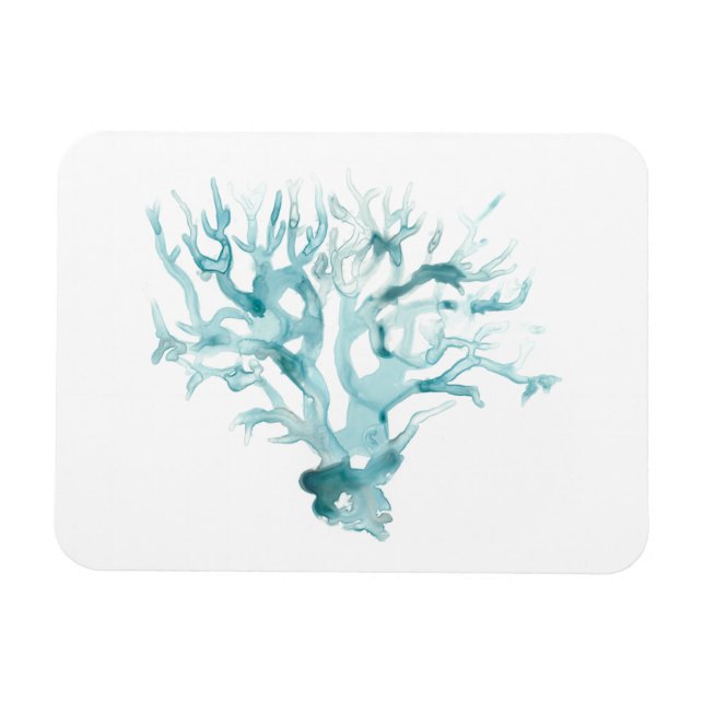 Vattenfärgkoraller - blå magnet (Horisontell)