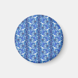 Vattenfärgkornblommor blade magnet