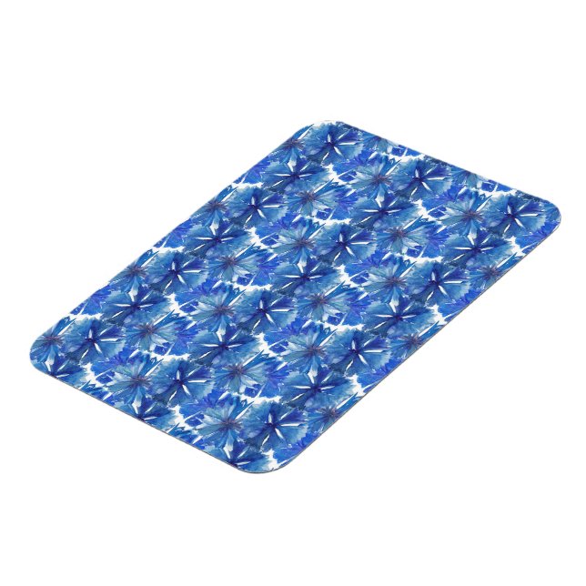 Vattenfärgkornblommor blade magnet (Vänstra Sidan)