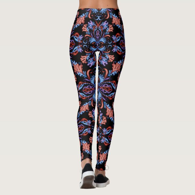 Vattenfärgkväll Leggings (Baksida)