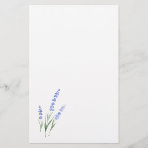 Vattenfärglavendel Brevpapper