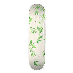 Vattenfärglövmönster Skateboard Bräda 19,5 Cm