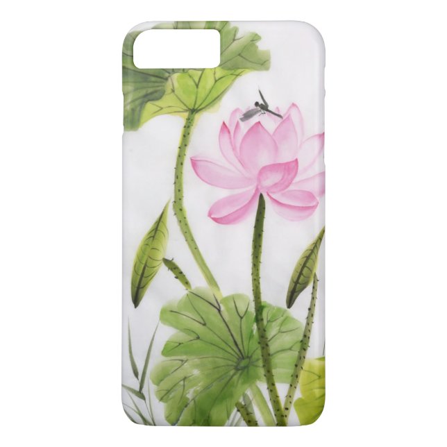 Vattenfärgmålning av lotusblommablomma 2 Case-Mate iPhone skal (Baksida)