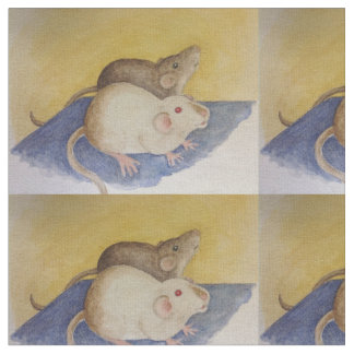 Vattenfärgmålning av Siamese & mörk tjaller tyg