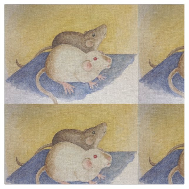 Vattenfärgmålning av Siamese & mörk tjaller tyg (Närbild)