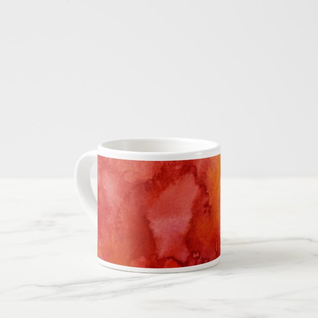 Vattenfärgmålningbakgrund Espressomugg (Framsida vänster)