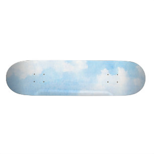 Vattenfärgmoln och himmelbakgrund skateboard bräda 20 cm