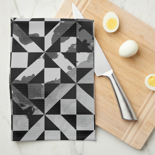 Vattenfärgmotiv 5 kökshandduk (Vikt i Fjärdedel)