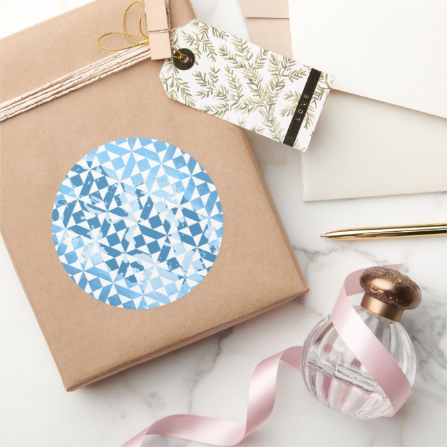 Vattenfärgmotiv Runt Klistermärke (Gåvor)