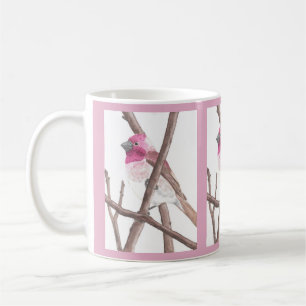Vattenfärgmugg för purpurfärgad Finch Kaffemugg